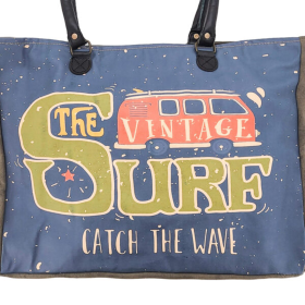Vintage Surf Recycled Tent Market Tote