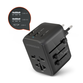 WorldCharge Universal Travel Adapter with USB-C