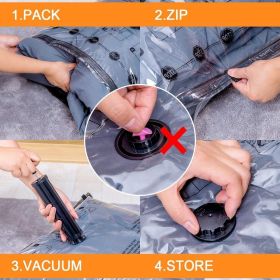Vacuum Storage Bags, Space Saver Seal Bags For Clothing, Blankets, Comforters, Pillows, Clothes Storage,Travel Luggage,24 Combo-EPUMP