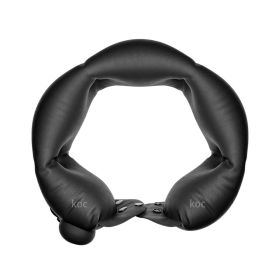 Inflatable Neck Pillow with Adjustable Firmness, Made of Soft Skin-Friendly Material for Travel Comfort