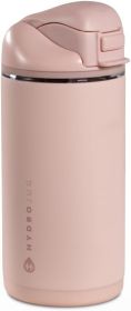 14oz Kids Insulated Stainless Steel Water Bottle, Dual Straw & Chug Lid, Leak-Resistant Locking Lid, Vented Cap, Cup Holder Friendly