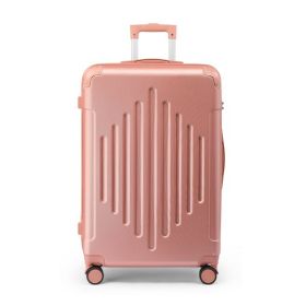 28in ABS Rose Gold Luggage Case with Diamond Texture & Reinforced Corners