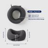 Neck Travel Pillow, Memory Foam Travel Pillow for Airplane, Portable Roll-Up Neck Pillow with Cooling Inner Fabric, 360° Ergonomic Support