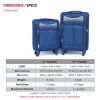 Oxford cloth suitcase Navy blue