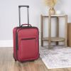 18" Softside Polyester Pilot Case Carry-on Luggage, Merlot