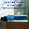 32oz Frosted Clear Water Bottle, BPA-Free Tritan Plastic Reusable Water Bottle with Fast-Flow Spout Lid