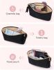 Small Cosmetic Bag, Elegant Roomy Makeup Bags,Great Gifts for Women,Travel Waterproof Toiletry Bag Accessories Organizer Gifts