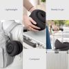 Neck Travel Pillow, Memory Foam Travel Pillow for Airplane, Portable Roll-Up Neck Pillow with Cooling Inner Fabric, 360° Ergonomic Support