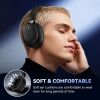 Headphones, Over Ear Bluetooth Wireless Headphones, 50H Playtime, Deep Bass, HiFi Stereo Sound, Lightweight Foldable for Travel