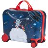 Ride-on Luggage, 26 L Capacity, 18 Inches Tow Along Toddler Carry on Luggage with Wheels, Adjustable Shoulder Strap