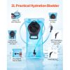 Hydration Backpack with 2L TPU Water Bladder, Hydration Pack Backpack, Lightweight Hiking Water Backpack for Men Women, Hydro Water Daypack for Hiking