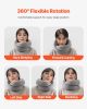 Travel Pillow, Double-Layered 3D Support Neck Pillow for Traveling, 360° Flexible Rotation Upgraded Memory Foam Travel Neck Pillow with Eye Mask