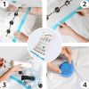 Basics Vacuum Compression Space Saving Storage Bags with Hand Pump for Travel, Multiple Sizes for Clothes and Blankets, Clear, 12 Pack (3 Small