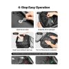 Vacuum Travel Backpack, 65L, Expandable Vacuum Seal Compression Travel Backpack, with TSA-Approved Lock, Multiple Pockets Compartments