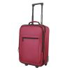 18" Softside Polyester Pilot Case Carry-on Luggage, Merlot