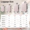Hardshell Luggage Sets 6 Piece with 2 Bags,Carry on Suitcase with Handle Password Lock Double Spinner Wheels, Lightweight 16"+20"+24"+28" Luggages