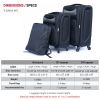 Luggage 2-piece backpack set black