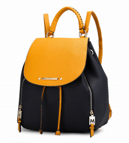 Kimberly Backpack (Color: Navy Mustard)