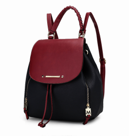 Kimberly Backpack (Color: Navy Red)
