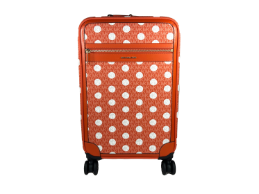 Michael Kors Travel Signature Trolley Rolling Suitcase (size: S)