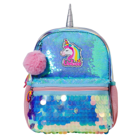 Unicorn Sequin Backpack (Color: pink)