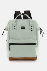 Himawari Waterproof Canvas Travel Backpack Bag with USB Port (Color: Mint, size: One size)