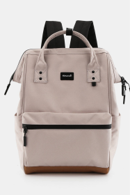 Himawari Waterproof Canvas Travel Backpack Bag with USB Port (Color: pink, size: One size)