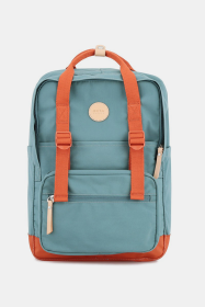 Himawari Waterproof Canvas Backpack Bag with Side Pockets (Color: Teal, size: One size)
