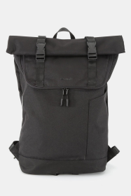 Himawari Contrast Waterproof Canvas Backpack Bag (Color: black, size: One size)