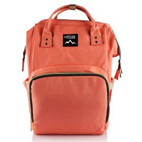 Mummy Diaper Bag Backpack (Color: Orange)