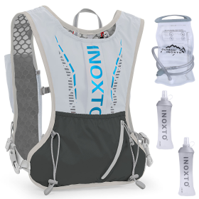 Sport Hydration Vest Running Backpack (Color: Grey)