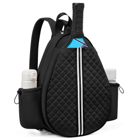 Pickleball Sling Bag (Color: black)