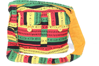Rasta Vibes Durrie Sling Bag (Color: Green/red/yellow)