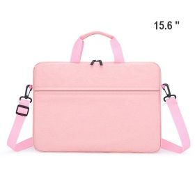 1pc Computer Handbag, Shoulder Computer Bag, Laptop Bag Compatible With 14inches/15.6inches,5 Colors Available (Color: pink, size: 15.6'')