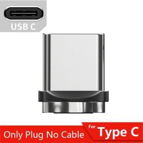 Essager 540 Rotate 3A Fast Charging Magnetic Cable Micro USB Type C Cable For iPhone Xiaomi Magnet Charger Phone Data Wire Cord (Color: Only Type C Plug, Length: 0 5m)