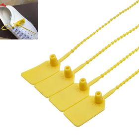 Multipurpose Nylon Ties Snap Tags Labels Placards (Color: yellow, Type: Security Seals)