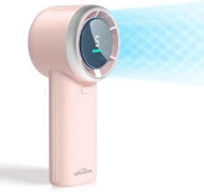Portable Handheld Mini Fan: High Speed Cooling Fan, 10 Hours Battery Life, USB Rechargeable, Small Essentials for Women, Beach Travel, Vacation (Color: pink)