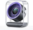 Rechargeable USB Desk Fan, Quiet Table Fan with Turbo Airflow, 100 Speeds, Digital Display, 90° Rotating