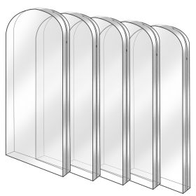 5 Pack 60In Garment Bag for Hanging Clothes Dustproof Waterproof Hanging Clothes Storage Bag Clear Transparent Suits Cover for Sweater Jacket Coa (Color: black, size: large)