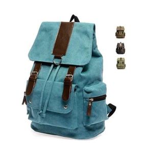 Back to Campus Canvas Backpack - 4 Colors! (Color: brown)