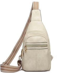 Sling Bag Crossbody Bags for Women, Fanny Packs for Women Chest Bag for Work Shopping Pack Crossbody Purse , Brown, Small, Sling Bag (Color: Beige)