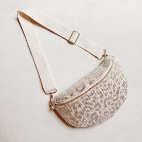 Edge Breeze Cheetah Belt Sling Bag (Color: Silver)
