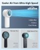Portable Handheld Mini Fan: High Speed Cooling Fan, 10 Hours Battery Life, USB Rechargeable, Small Essentials for Women, Beach Travel, Vacation