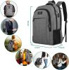 15.6 Inch Travel Laptop Backpack, Sturdy Computer Backpack for Women Men with USB Charging Port