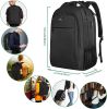 15.6 Inch Travel Laptop Backpack, Sturdy Computer Backpack for Women Men with USB Charging Port