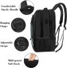 15.6 Inch Travel Laptop Backpack, Sturdy Computer Backpack for Women Men with USB Charging Port