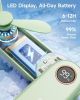 Portable Handheld Mini Fan with LED Display, 3-in-1 Personal Foldable USB Rechargeable Hand Held Fan & Flashlight for Travel, Lash Eyelash